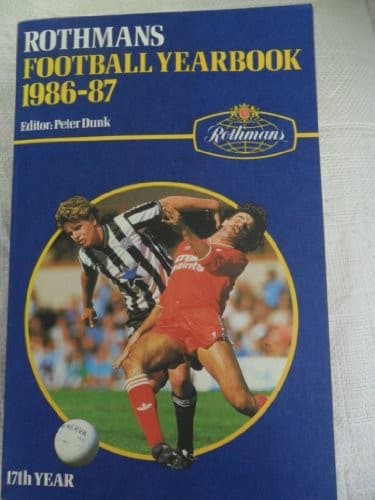 Cover of Rothmans football yearbook 1986-87