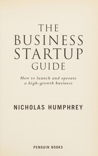 Cover of The Business Startup Guide