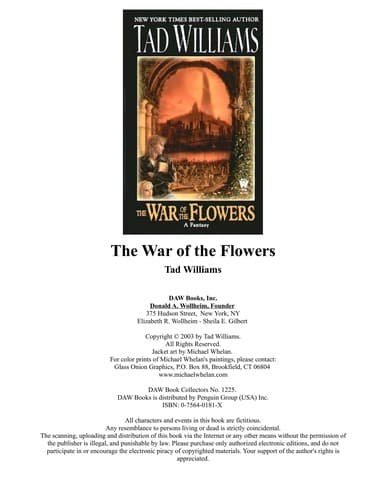 Cover of The War of the Flowers