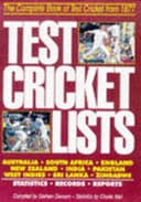 Cover of Test Cricket Lists