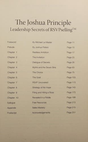 Cover of The Joshua Principle