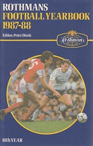 Cover of Rothmans football yearbook 1987-88
